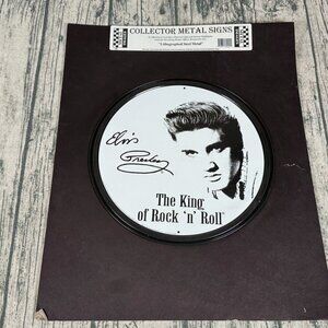 Elvis Presley King of Rock n Roll Collector Metal Sign